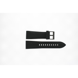 Horlogeband Armani Exchange AX1148 Silicoon Zwart 24mm