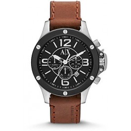 Horlogeband Armani Exchange AX1500 Leder Bruin 22mm