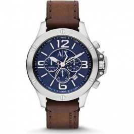 Horlogeband Armani Exchange AX1505 Leder Bruin 22mm