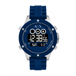 Horlogeband Armani Exchange AX1561 Silicoon Blauw 22mm