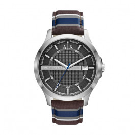 Horlogeband Armani Exchange AX2196 Leder/Textiel Bruin 22mm