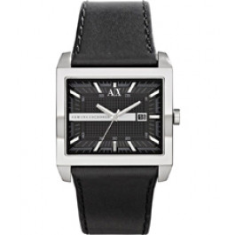Horlogeband Armani Exchange AX2203 Leder Zwart 32mm