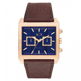 Horlogeband Armani Exchange AX2225 Leder Bruin 32mm