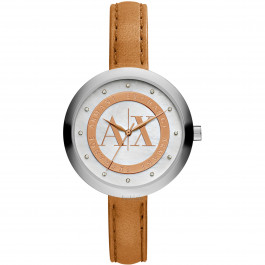 Horlogeband Armani Exchange AX4226 Leder Cognac 12mm