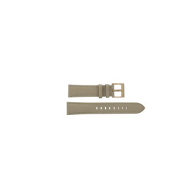 Horlogeband Armani Exchange AX5504 Leder Beige 18mm