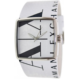 Horlogeband Armani Exchange AX6000 Leder Wit 36mm