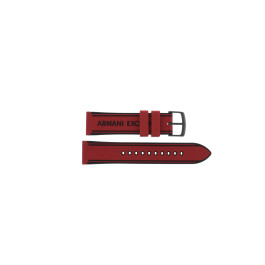 Horlogeband Armani Exchange AXT1005 Rubber Rood 22mm