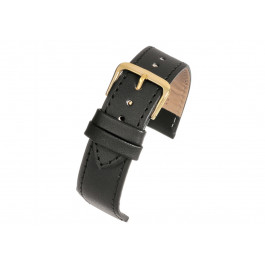 Horlogeband Universeel X100SZW / 18MM Leder Zwart 18mm