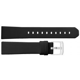 Horlogeband Tag Heuer BC0839 / WAC1214 Leder Zwart 17mm