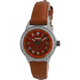 Horlogeband Fossil BQ1104 Leder Bruin 12mm