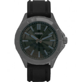 Horlogeband Fossil BQ1639 Silicoon Zwart 22mm