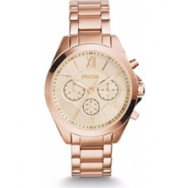 Horlogeband Fossil BQ1745 Roestvrij staal (RVS) Rosé 18mm