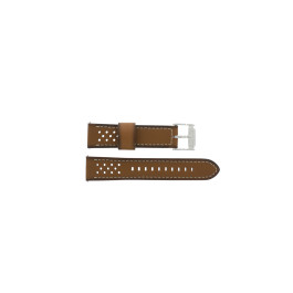 Horlogeband Fossil BQ2073 Leder Bruin 22mm