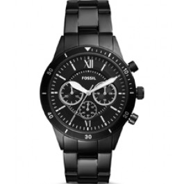 Horlogeband Fossil BQ2227 Roestvrij staal (RVS) Zwart 22mm