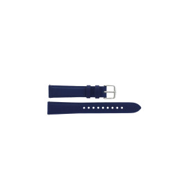 Horlogeband Fossil BQ3109 Leder Blauw 18mm