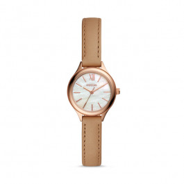 Horlogeband Fossil BQ3134 Leder Bruin 10mm