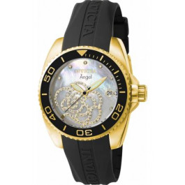Horlogeband Invicta 0489 / 0489.01 / 0487 Rubber Zwart