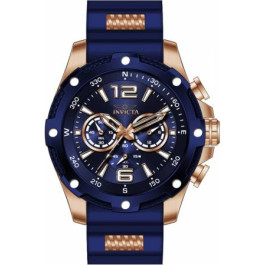 Horlogeband Invicta 39990 Rubber Blauw