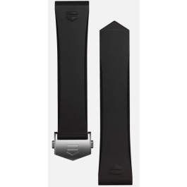 Horlogeband Smartwatch Tag Heuer BT6255 Rubber Zwart