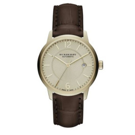 Horlogeband Burberry BU10302 Krokodillenleer Bruin