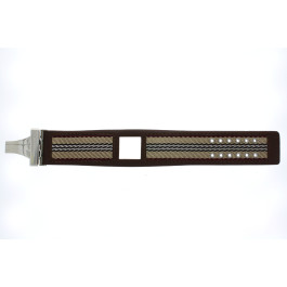 Horlogeband Burberry BU4005 Onderliggend Leder Bruin 28mm