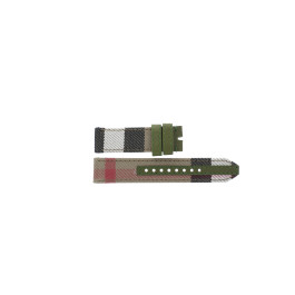 Horlogeband Burberry BU7832 Leder Multicolor 20mm