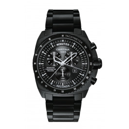 Horlogeband Certina C0154341105000 / C605017232 Staal Zwart 28mm