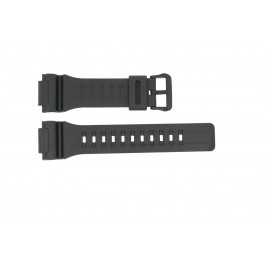 Horlogeband Casio W736H / W735H / AEQ-110 / AQ-S81 Rubber Zwart 18mm