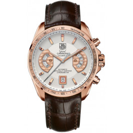 Horlogeband Tag Heuer CAV514B / BC0849 / BC0870 Krokodillenleer Bruin 22mm