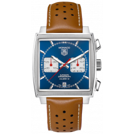 Horlogeband Tag Heuer CAW2111 / CW2113 / FC6255 Leder Cognac 22mm