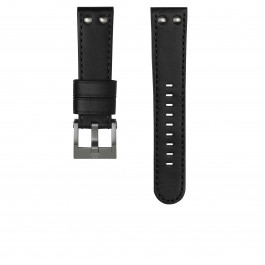 Horlogeband TW Steel CEB120 Leder Zwart 22mm