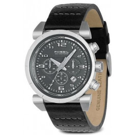 Horlogeband Fossil CH2494 Leder Zwart 22mm