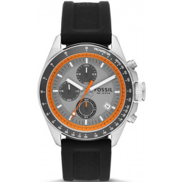 Horlogeband Fossil CH2900 Silicoon Zwart 22mm