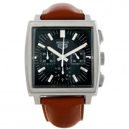 Horlogeband Tag Heuer CS2111 / BC0788 Leder Bruin 22mm