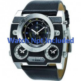 Horlogeband Diesel DZ1243 Leder Zwart 37mm