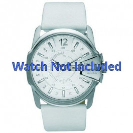 Horlogeband Diesel DZ1405 Leder Wit 28mm