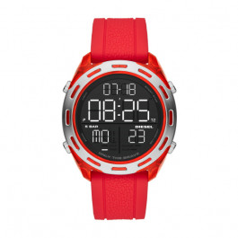 Horlogeband Diesel DZ1900 Silicoon Rood 24mm