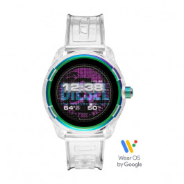 Horlogeband Smartwatch Diesel DZT2021 Kunststof/Plastic Wit 22mm