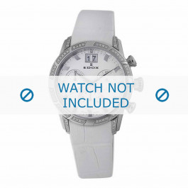 Horlogeband Edox 10018-3D-AIN1 Leder Wit 18mm