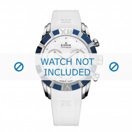Edox horlogeband 10405-357B-NAIN Silicoon Wit 18mm
