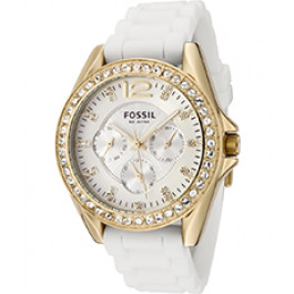 Horlogeband Fossil ES2348 Silicoon Wit 18mm