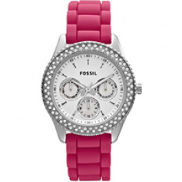 Horlogeband Fossil ES3214 Silicoon Roze 18mm