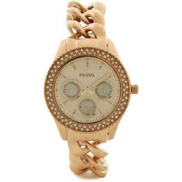 Horlogeband Fossil ES3500 Roestvrij staal (RVS) Rosé 18mm