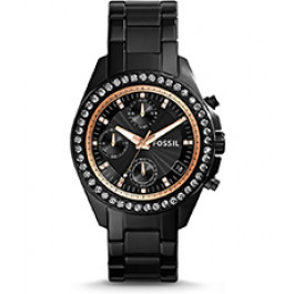 Horlogeband Fossil ES3596 Roestvrij staal (RVS) Zwart 18mm