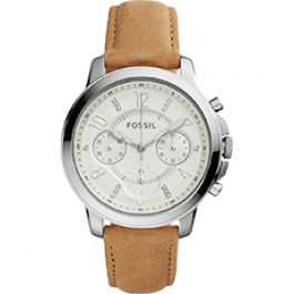 Horlogeband Fossil ES4038 Leder Bruin 18mm