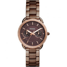 Horlogeband Fossil ES4258 Roestvrij staal (RVS) Bruin 16mm
