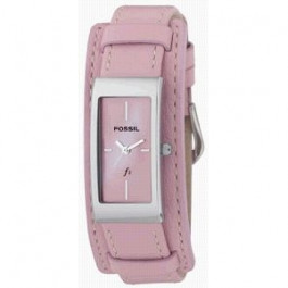 Horlogeband Fossil ES9859 Onderliggend Leder Roze 14mm