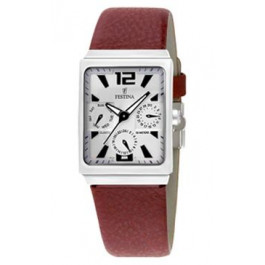 Horlogeband Festina F16140-1 Leder Bordeaux 23mm