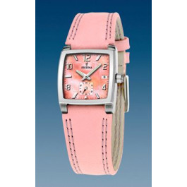 Horlogeband Festina F16181-J Leder Roze