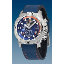 Horlogeband Festina F16183-4 Leder Blauw 22mm